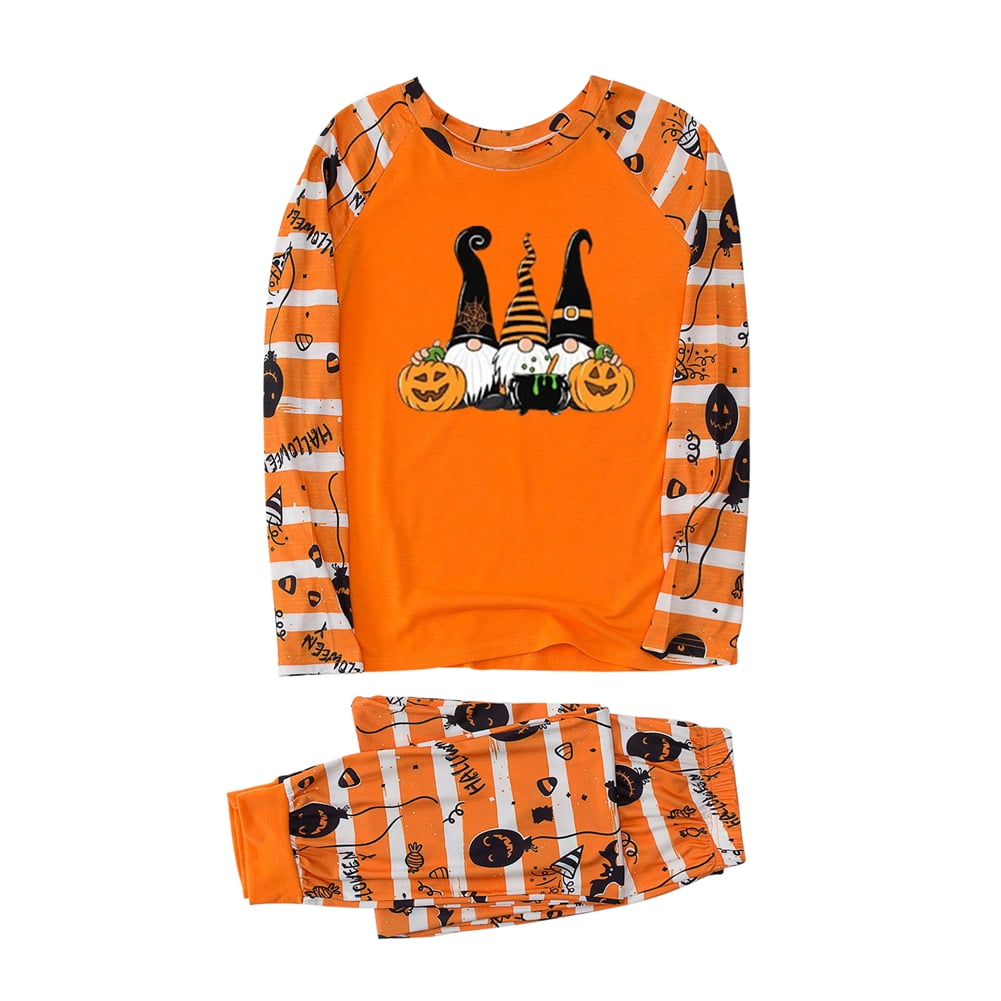 2PCS Halloween Matching Family Pajamas Sets For Women Men Kids Holiday