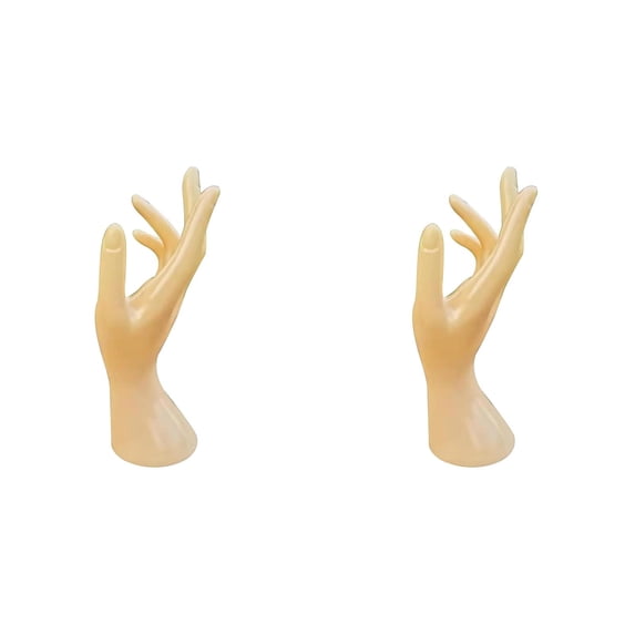 2PCS Hand Jewelry Holder 21.5cm/8.5Inch Female Mannequin Hand Model Jewelry Display Rack Bracelet Holder for Home Jewelry Store Home Decor