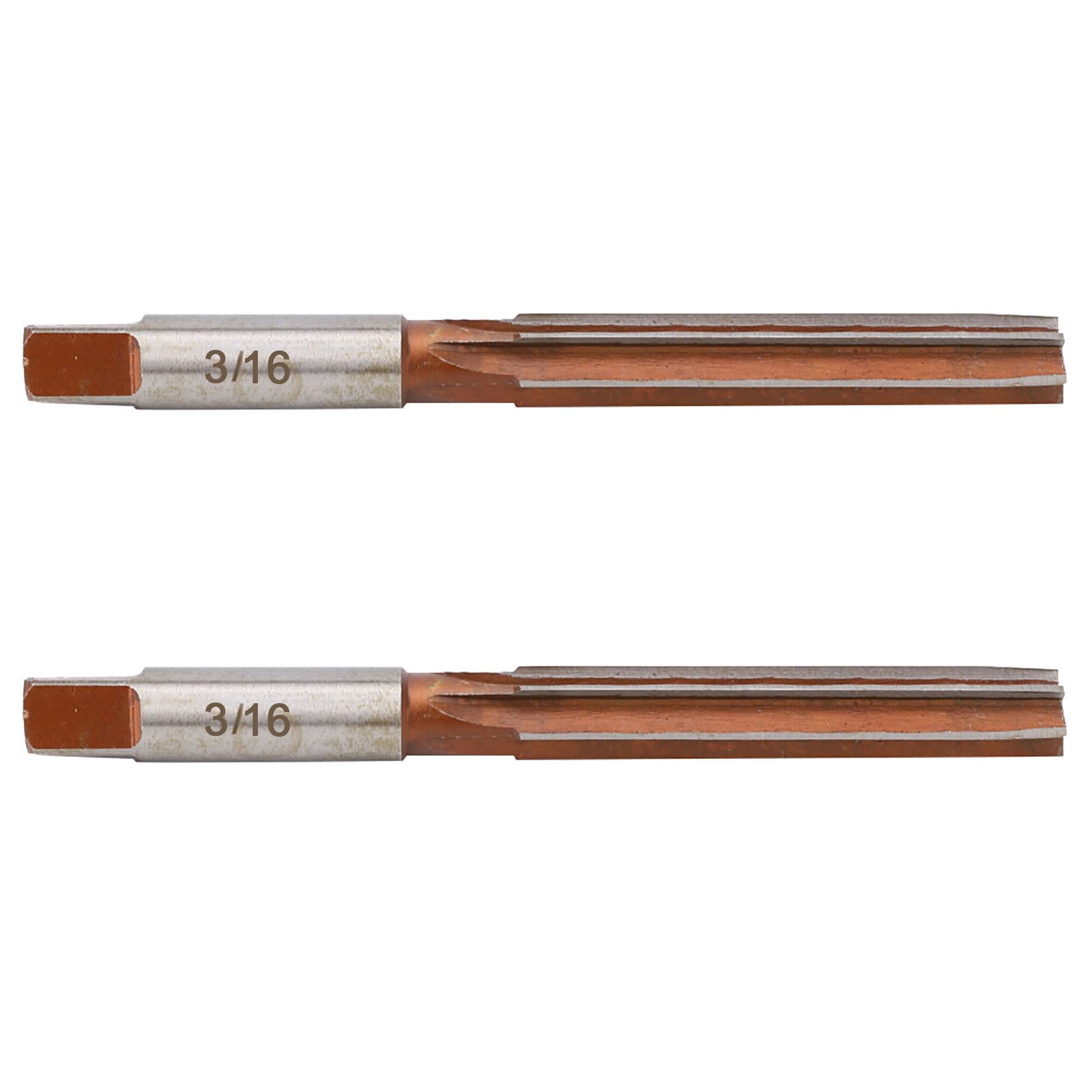 2PCS Hand Reamer American System Straight Shank Conical Reamer for