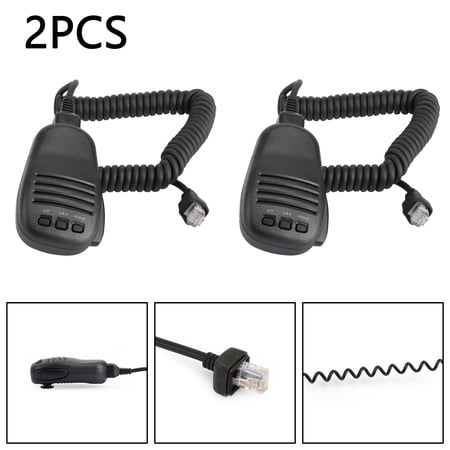 2PCS Handheld Speaker Mic Microphone For YAESU FT817 FT857 FT891 FT991 FT450