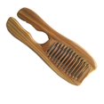 thumbnail image 1 of 2PCS Handmade 100% Natural Sandalwood Hair Combs Anti-Static Sandalwood Scent Natural Hair Detangler Wooden Comb (Wide Tooth) 2Pcs, 1 of 6