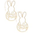 2PCS Hanging Easter Decorations For The Home, Easter Family Fun Party