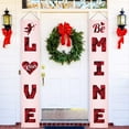 thumbnail image 1 of 2PCS Happy Valentines Day Banner for Valentines Day Decor Red Heart Valentines Day Door Porch Signs Decorations for Home Wall School Office Indoor Outdoor Party Supplies Decor, 1 of 5