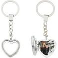 thumbnail image 1 of 2PCS Heart Locket Keychains Photo Charm Keychains Rhinestone Glass Locket Keychain Photo Keyring Couple Key Chain Memory Locket Keychain DIY Key Cains Gift for Valentine 9.7cm Clear, 1 of 6