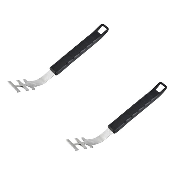 2PCS Heat Grill Grate Lifters Grill Grate Lifter Grill Accessories And Stainless Steel Grates Bbq Utensil Universal Grill Tool Bbq And Camping 23.5X3.5Cm Utility