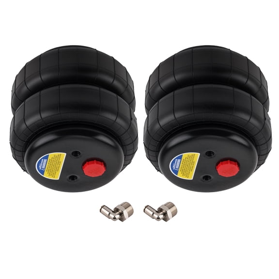2PCS Heavy Duty Air Suspension Bag Set, 2500lb Capacity, 1/2" NPT Single Port Air Spring for Universal Mini Trucks, Compact Pickups & Custom Cars, Front or Rear Left/Right, SKU 88398427
