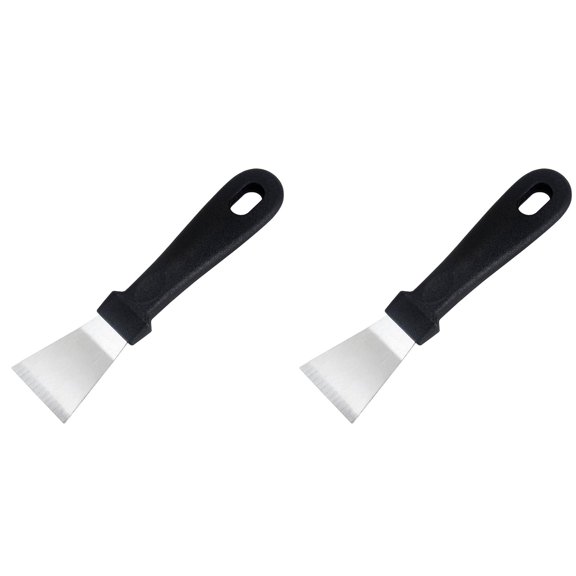 2PCS Heavy Duty Cleaning Scraper with Ergonomic Grip for Stubborn Grime Removal On Multiple 13cm 13cm