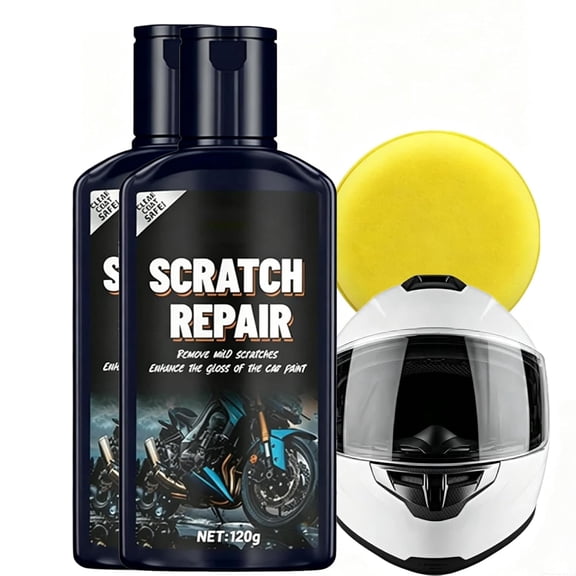 2PCS Helmet Scratch Remover 4oz Polish Cream for Motorcycle Visor(xxw)