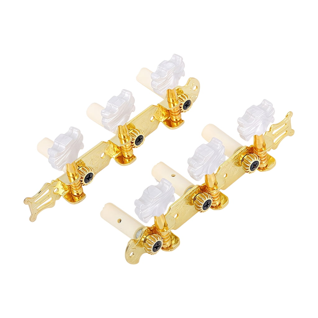 2PCS High Precisions Open Geared Guitar Tuning Pegs Instrument Locking Tuners Suitable for Folk Guitar and Ukulele
