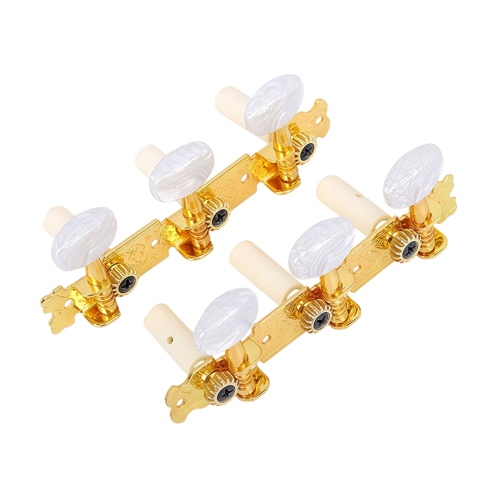 2PCS High Precisions Open Geared Guitar Tuning Pegs Instrument Locking Tuners Suitable for Folk Guitar and Ukulele