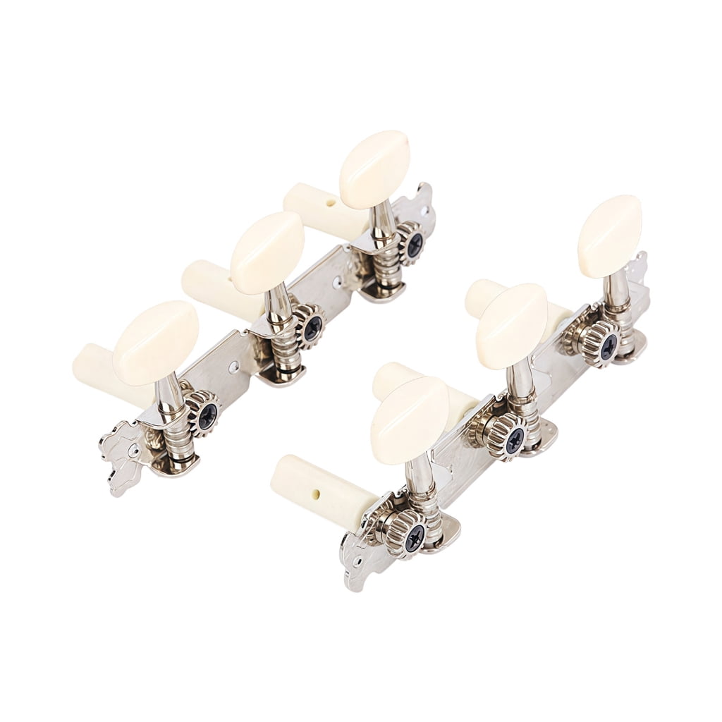 2PCS High Precisions Open Geared Guitar Tuning Pegs Instrument Locking Tuners Suitable for Folk Guitar and Ukulele