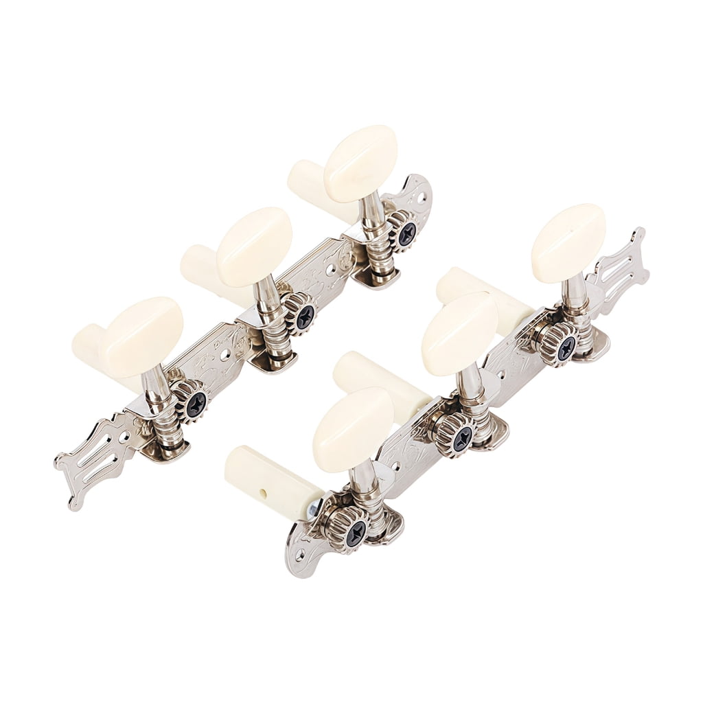 2PCS High Precisions Open Geared Guitar Tuning Pegs Instrument Locking Tuners Suitable for Folk Guitar and Ukulele