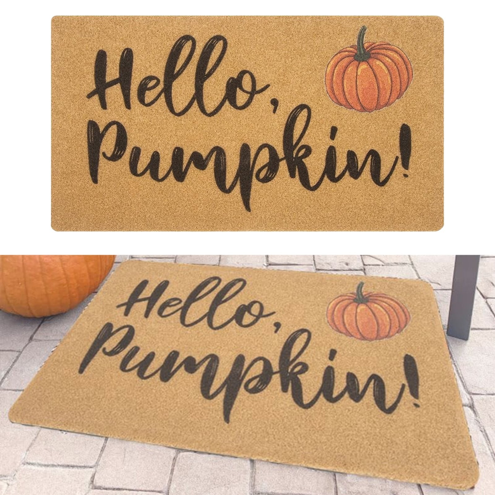 2PCS yennhH Christmas Clearance Carpet, Pumpkin Doormat For