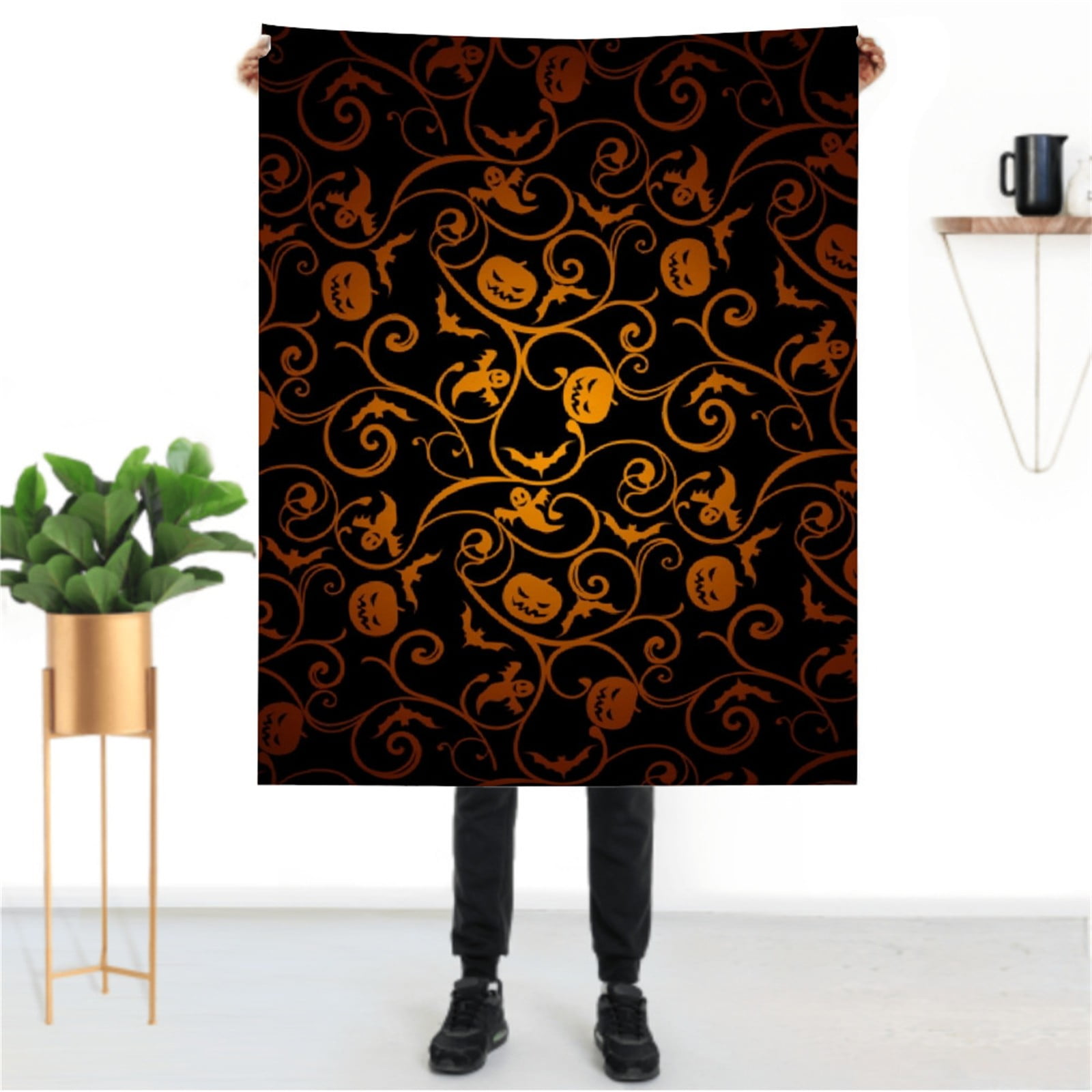 2PCS Hilehuti Halloween Clearance BlanketHalloween Blankets Pumpkin