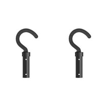 2PCS Hook for Robotic Pool Cleaner, Attaches to Telescopic Poles for Above Ground and Underwater Use, Including Cordless Vacuum Robot, Black