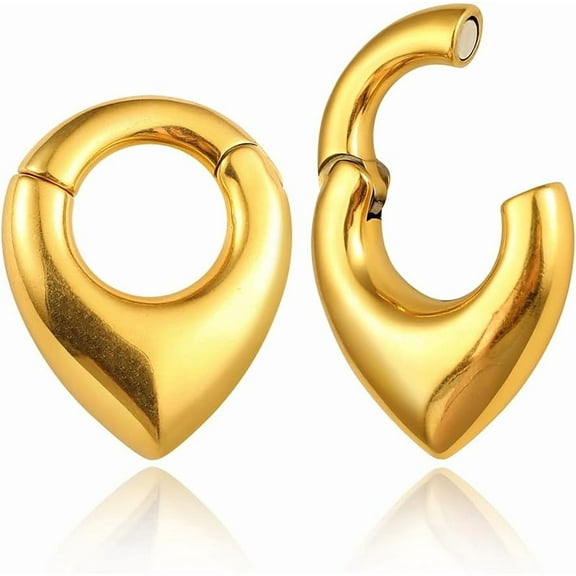 2PCS Hypoallergenic Cool Ear Weights 316 Stainless Steel Ear Hangers Gauges Plugs Tunnels Ear Expander Stretchers Fashion Piercing Body Jewelry