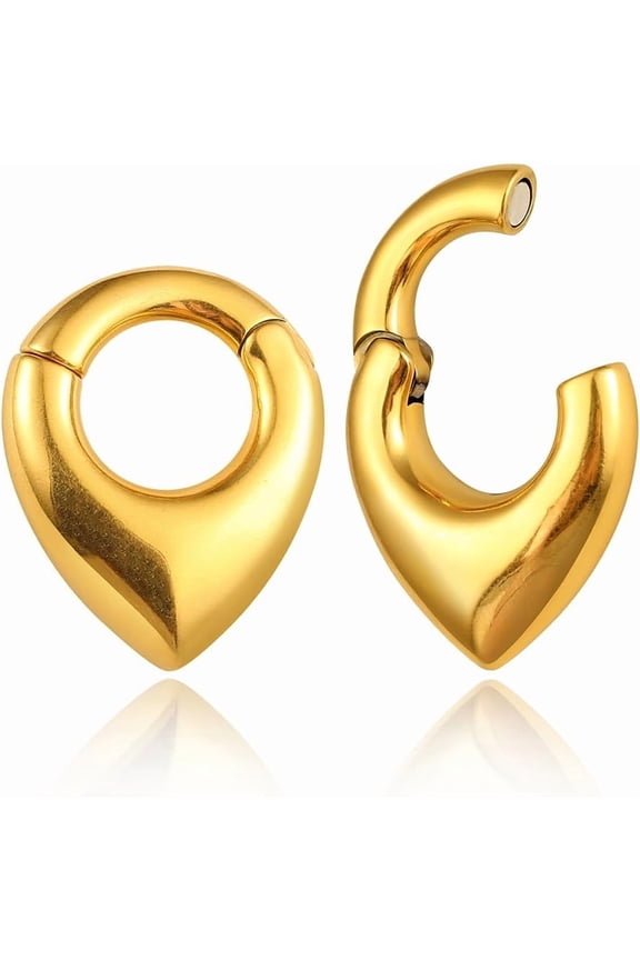 2PCS Hypoallergenic Cool Ear Weights 316 Stainless Steel Ear Hangers Gauges Plugs Tunnels Ear Expander Stretchers Fashion Piercing Body Jewelry