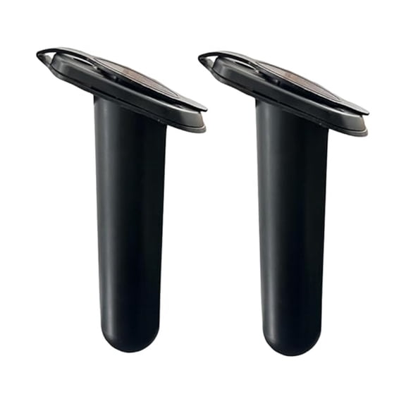 2PCS ISURE MARINE Kayak Rod Holder, Deck Plastic Flush Mount Boat Rod Holders and Cap Cover for Fishing, Canoe and Tackle Accessory Tool