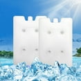 thumbnail image 1 of 2PCS Ice Packs for Coolers, 600ml Portable Ice Pack Reusable Cold Ice Pack Brick Quick Freeze Cold Freezer Packs for Lunch Bags Cooler Backpack, Camping, Picnics, Beach, 1 of 7
