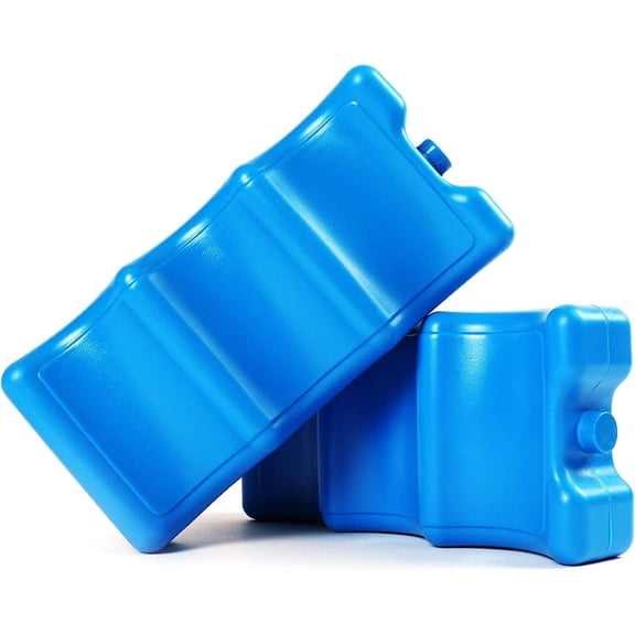 2PCS Ice Packs For Cooler ,Freezer Packs For Coolers,For Beer Soda,Camping Beach Picnic, Baby Breast Milk,Reusable Blue