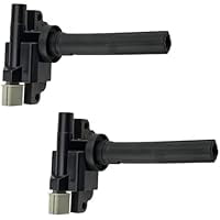 2PCS Ignition Coil Pack Replacement for Select Compact Cars, Restores Engine Spark Performance, Fits 1.3L1.6L 4-Cylinder Gas Engine Models, Replaces Part No. 33400-65G00