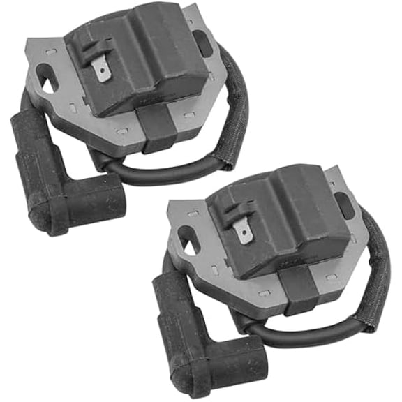 2PCS Ignition Coil Replacement for John Deere X360 X370 X380 X384 X390 X394 X500, Fits FS651 FS600, CoilPart120042