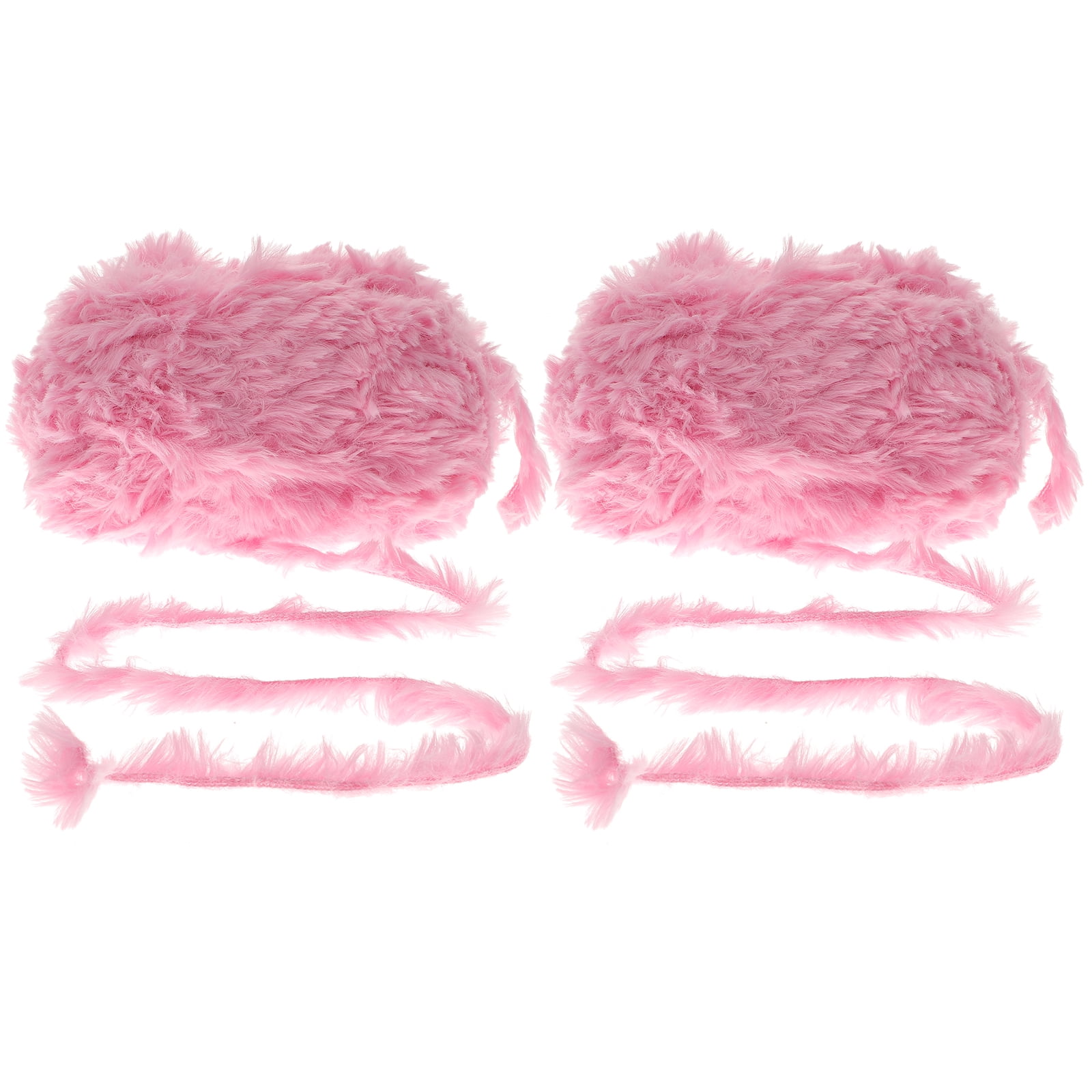 Furry Yarn Warm Coral Fleece Fur Yarn Fluffy Fuzzy Yarn Plush Yarn Super  Soft Warm Yarn Eyelash Yarn for Scarves Sweater Shawl Hats Rose Red 400g