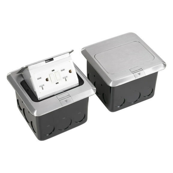 2PCS Indoor Pop-Up Floor Sockets Pop Up Floor Outlet Sockets Hidden Sockets 4000 Watt