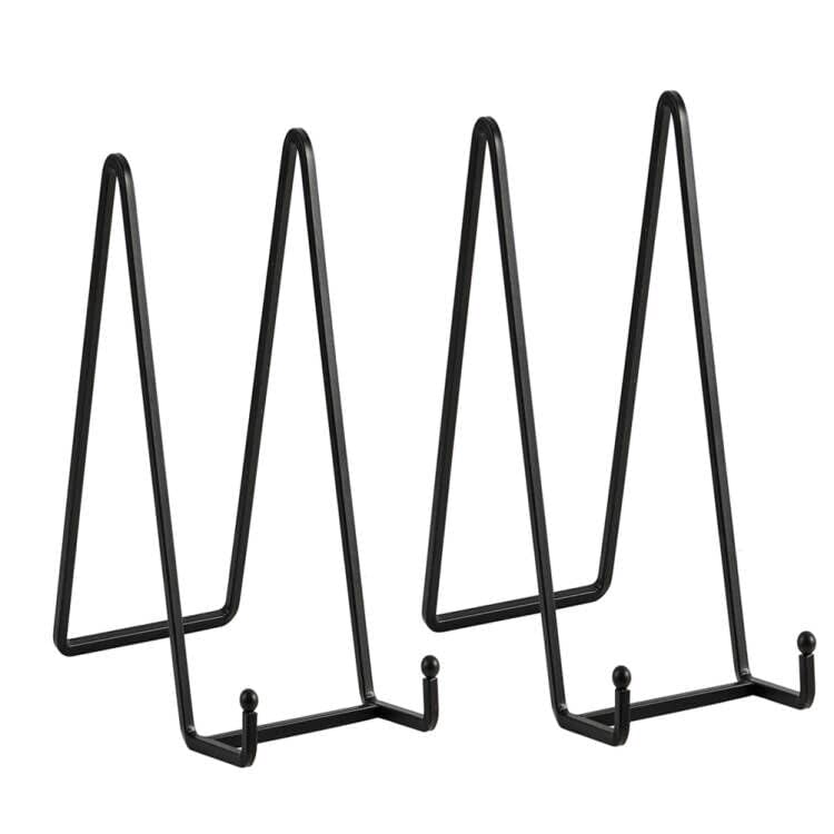 2PCS Iron Display Rack Large Plate Stands, Frame Holders for Book ...