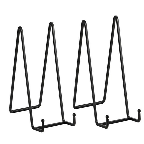 2PCS Iron Display Rack Large Plate Stands, Frame Holders for Book , Photo and Platter