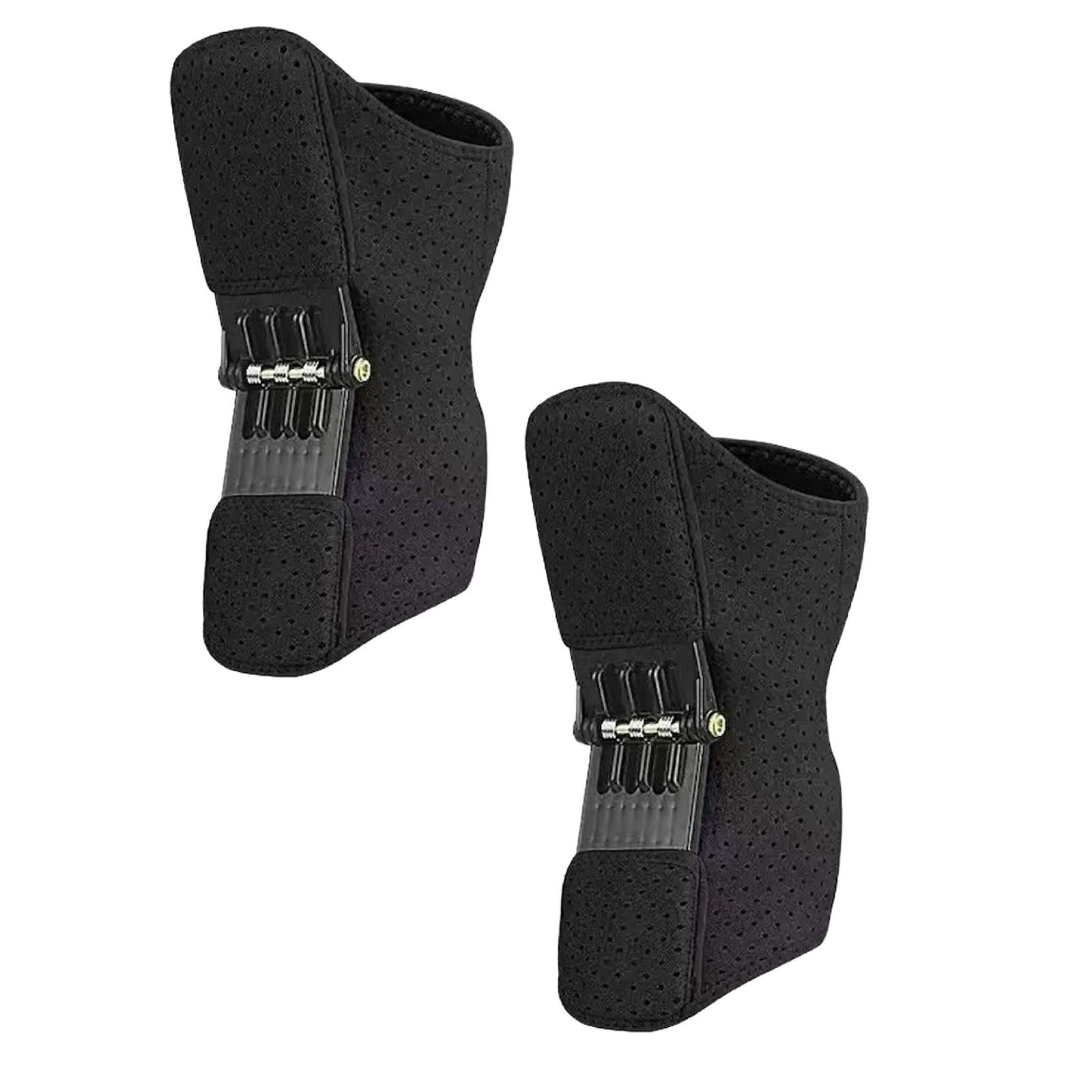 2PCS Joint Power Support Knee Braces With 4 Springs, Adjustable Knee Stabilizer Pads, Pain Relief Rebound Spring Force Joint Support Power Lift Knee Pads For Hiking Climbing, Squat, Volleyball