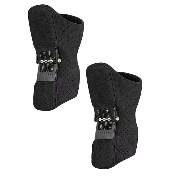 2PCS Joint Power Support Knee Braces With 4 Springs, Adjustable Knee Stabilizer Pads, Pain Relief Rebound Spring Force Joint Support Power Lift Knee Pads For Hiking Climbing, Squat, Volleyball