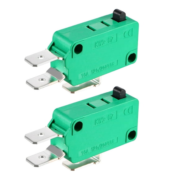 2PCS KW3-OZ-5 16A 125/250VAC SPDT NO NC Short Straight Lever Micro Switches