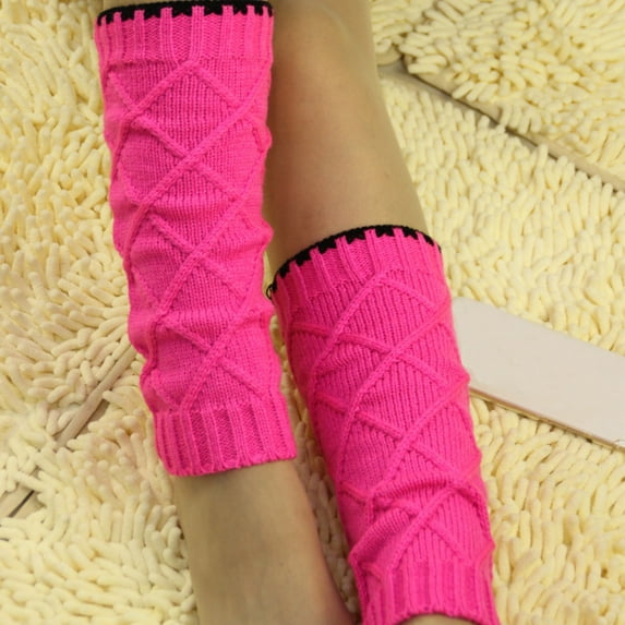 2PCS Kid Cuffs Leg Children Warmer Stockings Knit Boot Socks