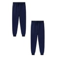 thumbnail image 1 of 2PCS Kids Girls Sweatpants Toddler Boys Athletic Pants with Pockets Drawstring Basic Navy Sweat Pants Boys Sweatpants Size 4-5 Years, 1 of 5