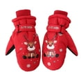 2PCS Kids Winter Gloves Snow Ski Waterproof Thermal Insulated for Boys