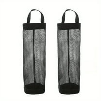 2PCS Kitchen Grocery Bag Home Holder Wall Mount Plastic Bag Holder Dispenser Hanging Storage Trash Garbage Bag Garbage Organizer
