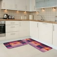2PCS Kitchen Mats for FloorSunset Truck Highway Non slip Kitchen Rugs