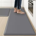 thumbnail image 1 of 2PCS Kitchen Rugs Cushioned Anti-Fatigue Non-Slip Waterproof Kitchen Mat Comfort Foam Standing Mat for Floor Office Sink Laundry (Grey), 1 of 14