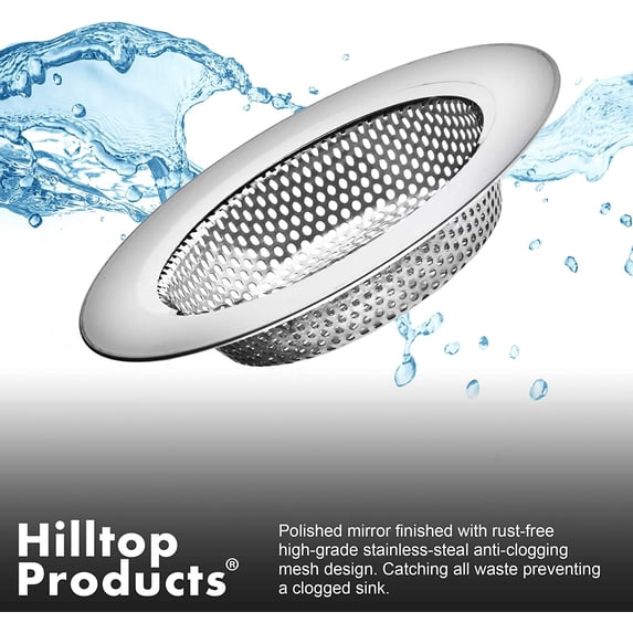 2PCS - Kitchen Sink Drain Strainer and Anti-Clogging Stopper Drainer ...