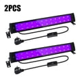 thumbnail image 1 of 2PCS LED Black UV Light 50W Blacklight Bar Switch Light Up Glow in the Dark Party Supplies for Halloween Fluorescent Poster Stage, 1 of 5