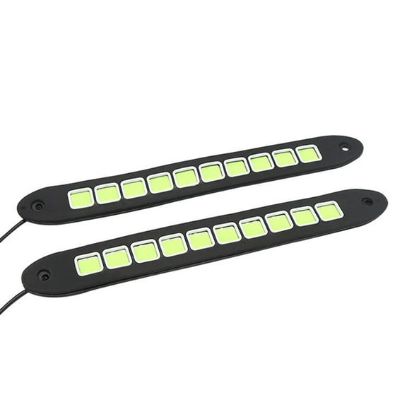 2PCS LED COB White Light High Light Driving Light Vehicle Light High Power Daytime Running Light