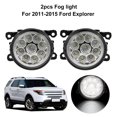 thumbnail image 1 of 2PCS LED Driving Fog Light Fog Light Bumper Lights Lamps, Compatible with Ford Explorer 2011-2015, Compatible with Jeep Renegade 2015-2019, Compatible with Nissan Pathfinder 2005-2012, Clear Lens, 1 of 7