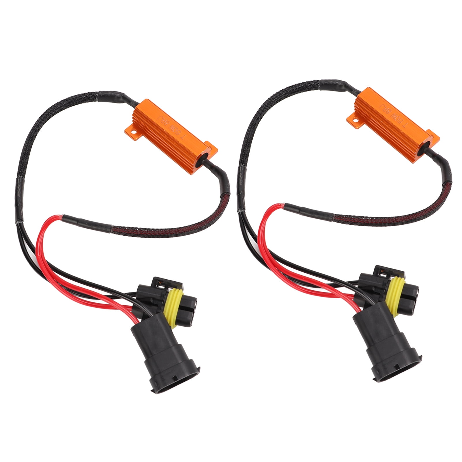 2PCS LED Light Resistor All in One Design Fine Workmanship Lightweight Portable LED Tail Light