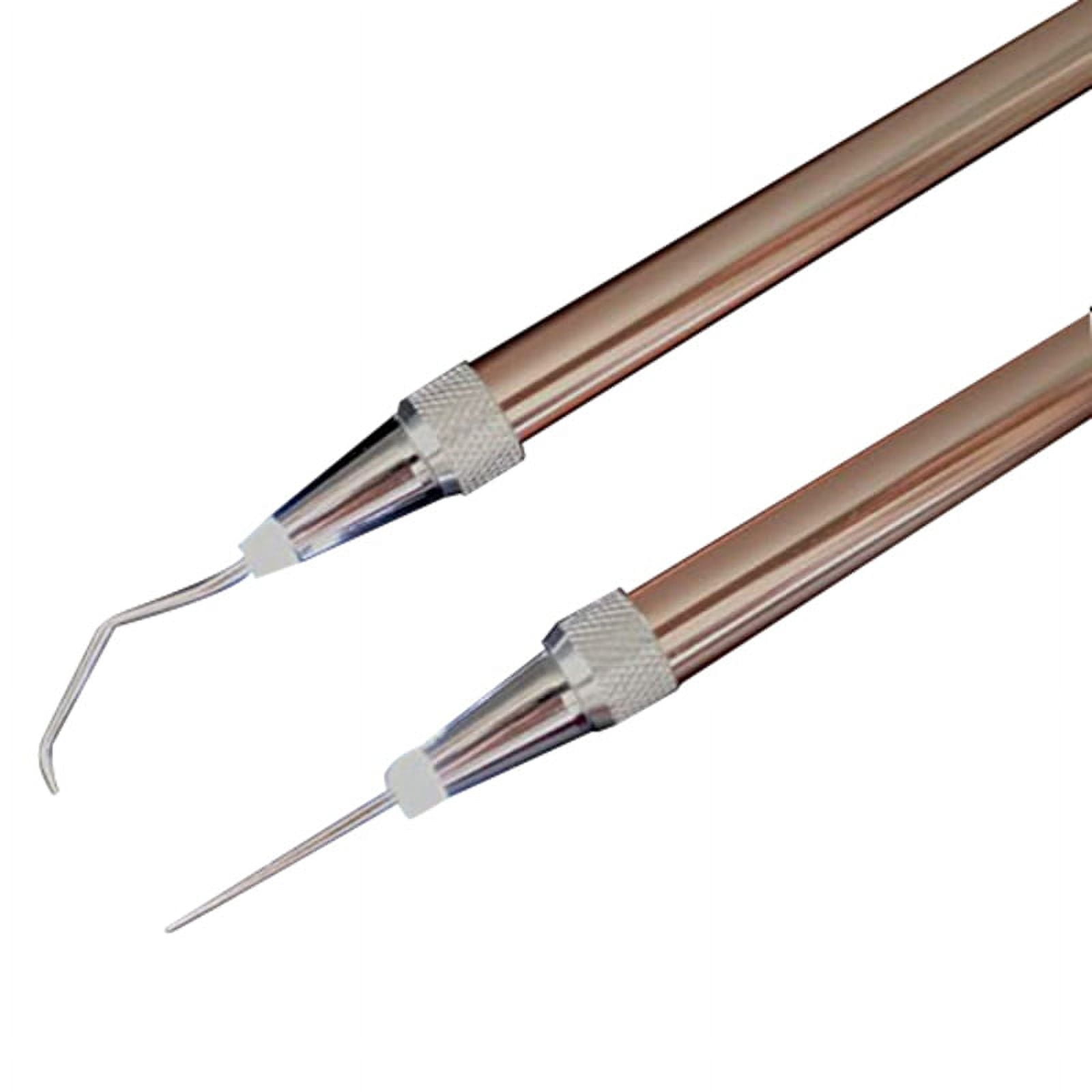 2PCS LED Weeding Tools for Vinyl with Light with Pin and Hook for Removing  Tiny Vinyl Paper (Not Include Battery) 