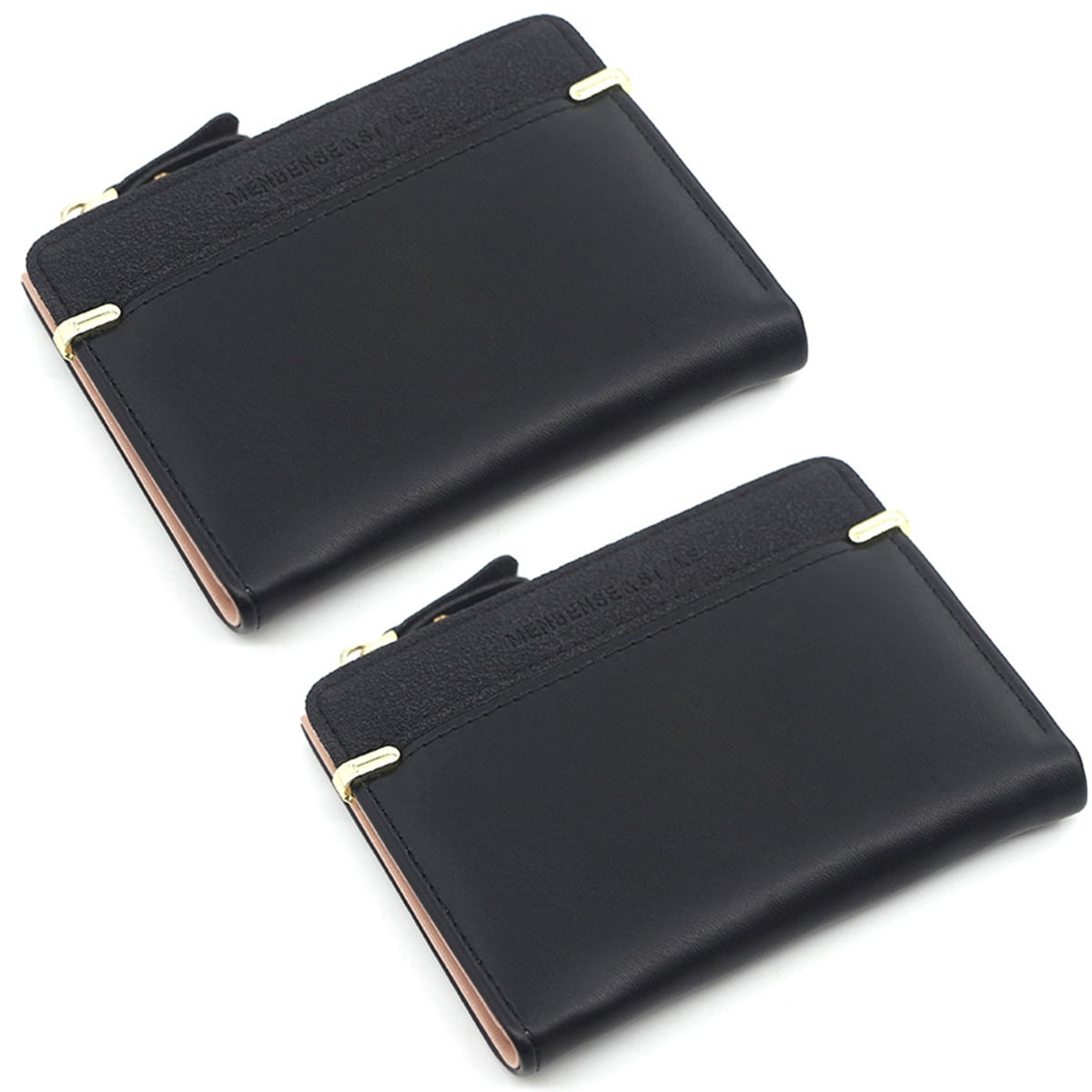 2PCS Ladies Purse, Women's Wallet PU Leather Wallet Small Bifold Womens