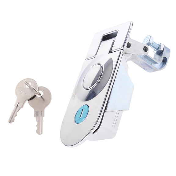 2PCS Large Cabinet Door Lock Compression Type Sealed Lever Latches - Chrome