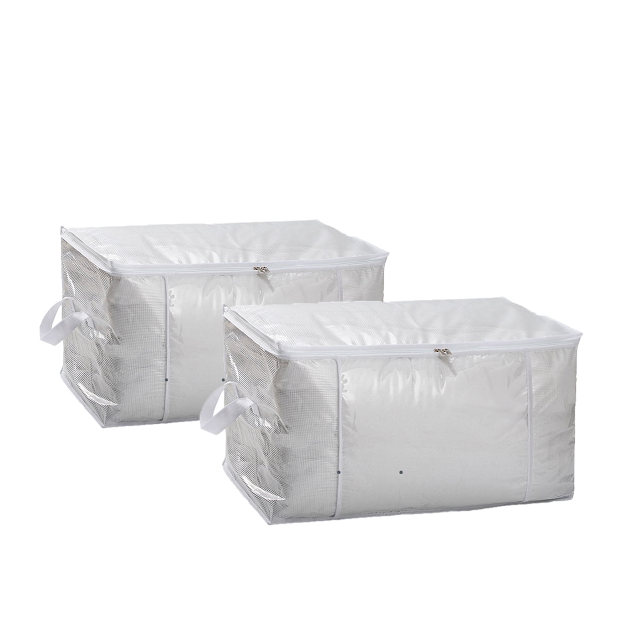 Slhenay Large Moisture Resistant Storage Bag with Zipper Handle Multi Color 2 Pack