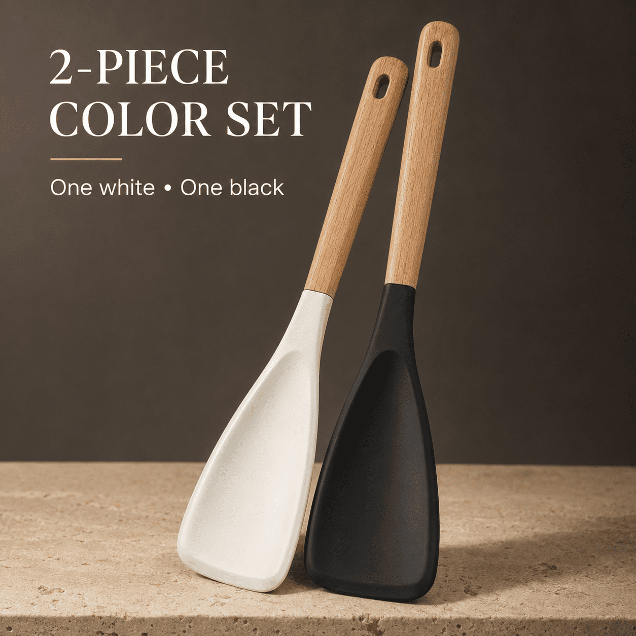 2PCS Large Cooking Spoons for Serving, 12.2