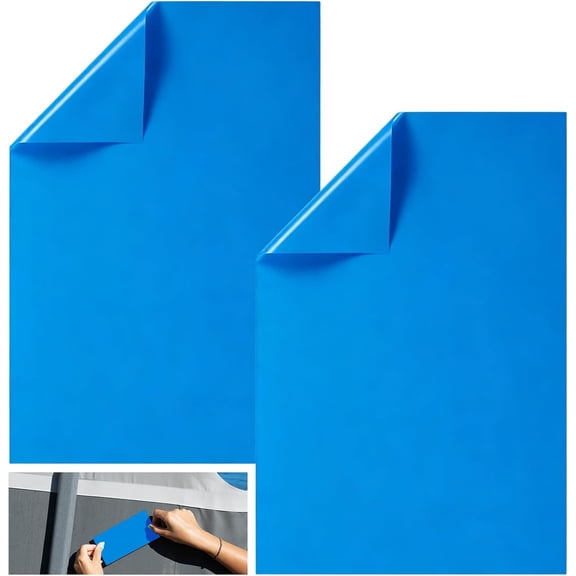 2PCS Large Pool Liner Repair Patch, 2 x 2.8Ft Self-Adhesive Vinyl Pool Liner Patch PVC Vinyl Patch Kit, Waterproof Patch Repair Kit for In-Ground or Above Ground Pools Inflatable Floats,Air Mattresse